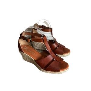 Apaseart Paseart Wedges Sandals Leather made in Spain Women size 39